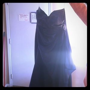 Navy blue prom dress